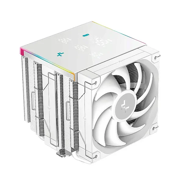 Cooler Para Processador Deepcool Ak620 Digital Pro Com Display Branco - r-ak620-whapmn