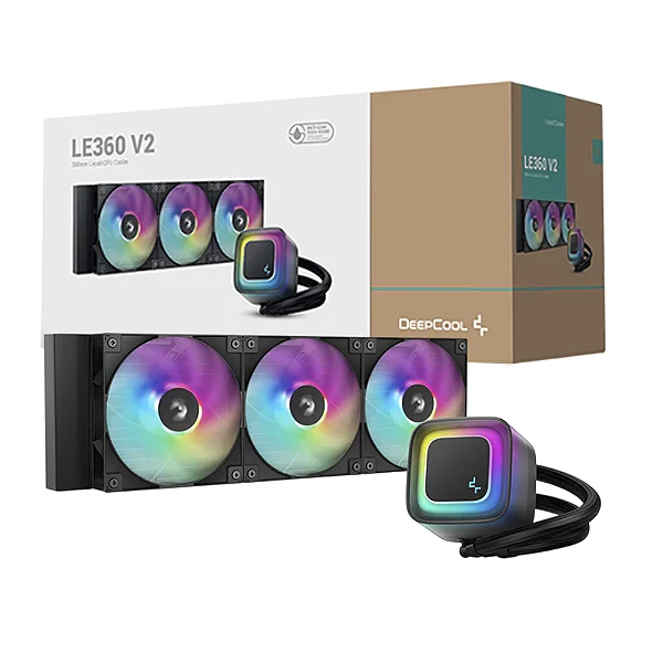 Water Cooler Deepcool LE360 V2 Preto Anti-Leak Argb 360mm - R-LE360-BKAMMC-G-2