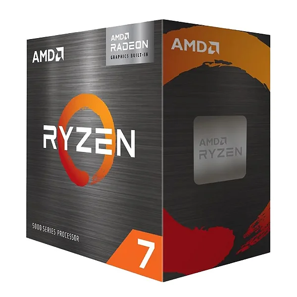 Processador AMD Ryzen 7 5700, 4.6GHZ, Cache 20MB, AM4, Sem Vídeo - 100-100000743box