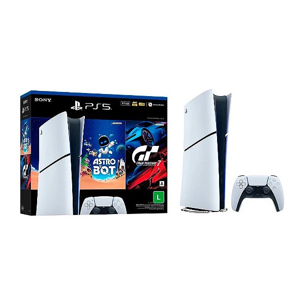 Console PlayStation 5, Edição Digital, SSD 825GB, Controle Sem Fio DualSense + 2 Jogos Digitais - CFI 2114B