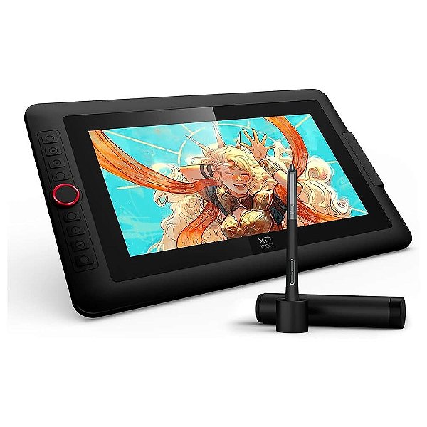 Mesa Digitalizadora com Tela Xp-pen Artist 13.3" Pro V2, 5080 LPI, Caneta com chip inteligente X3 Pro, USB-C, Preto - MD130FH-AD41