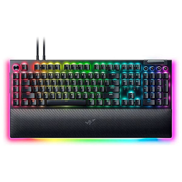 Teclado Gamer Razer Blackwidow V4 Pro, Chroma RGB, Switch Amarelo.Layout Us, Preto - RZ0304681900
