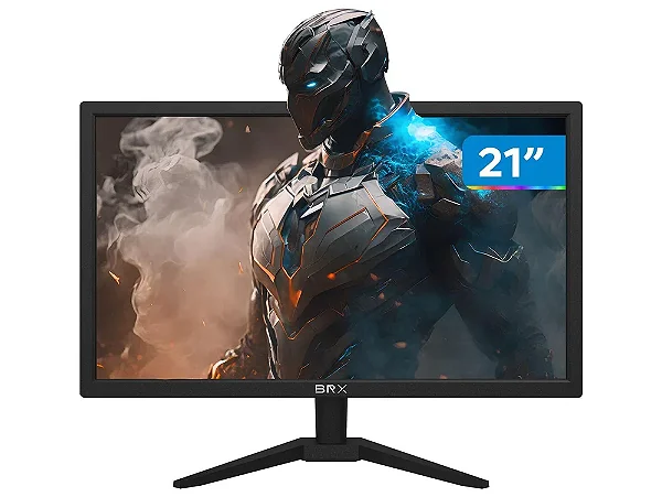 Monitor Gamer BRX, Tela 21", LED, 60Hz, HDMI, VGA, Widescreen - MBRX21BK