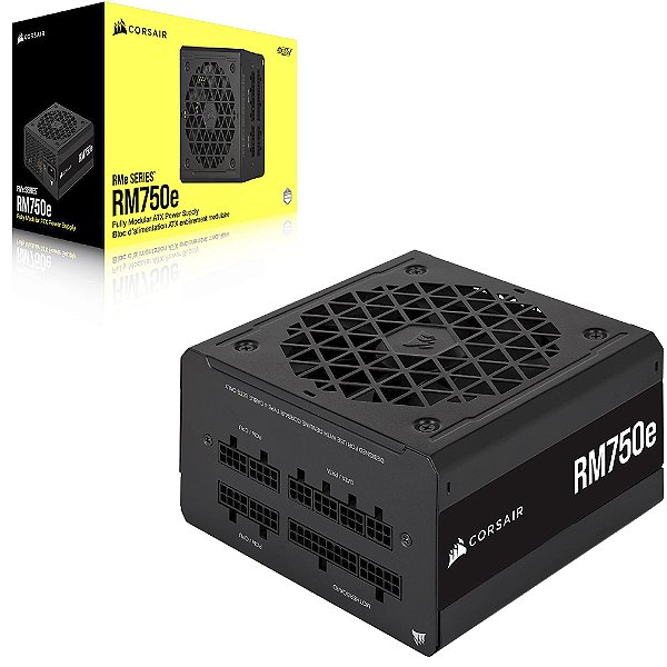 Fonte Corsair Gaming Rme Series Rm750e Preta Pci-E 5.0 80 Plus Gold Modular - CP-9020262-BR