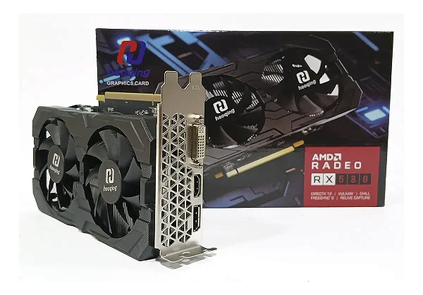 Placa de video AMD Radeon™ RX 580 8G 4K 256bits - RX580-8GD5