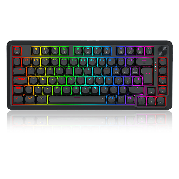 Teclado Gamer Magnético Gamer Redragon Stormhunter RGB Preto 75% ABNT2 Switch Redragon UltraMag Linear K721RGB-M
