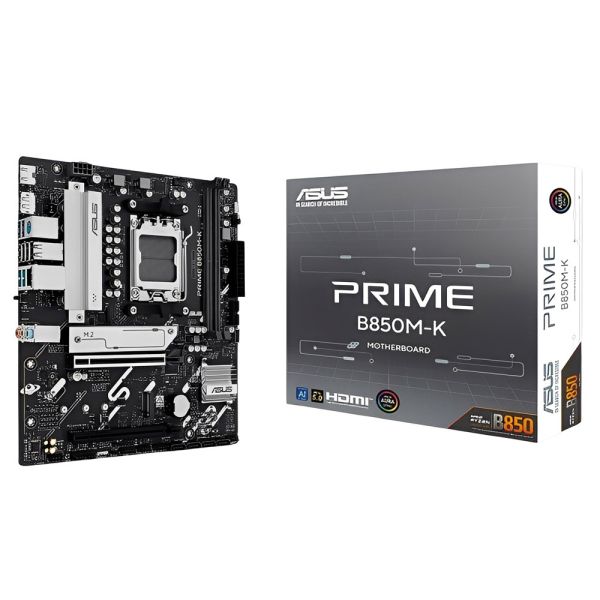 Placa-mãe Asus Prime B850M-K AM5 DDR5 - B850M-K-AM5-DDR5