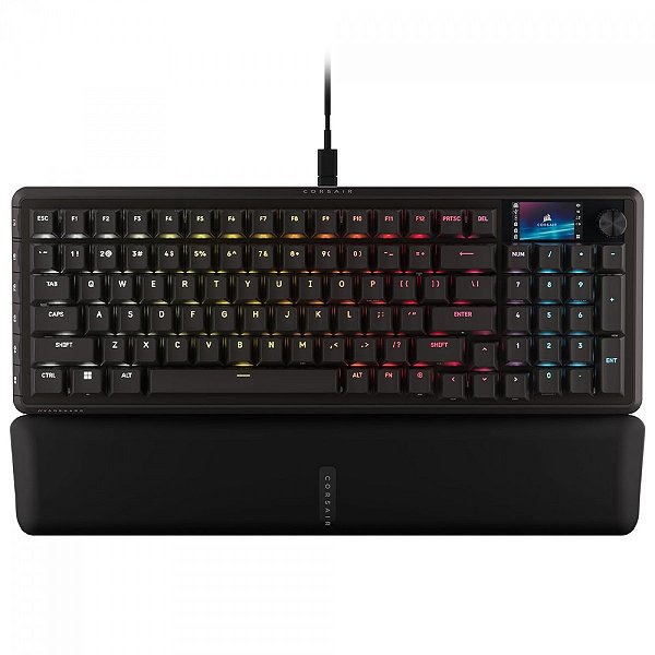 Teclado Gamer Magnético Corsair Vanguard Pro 96, RGB, Hall Efect, Switch MGX, ANSI, Preto, CH-91E911G-NA