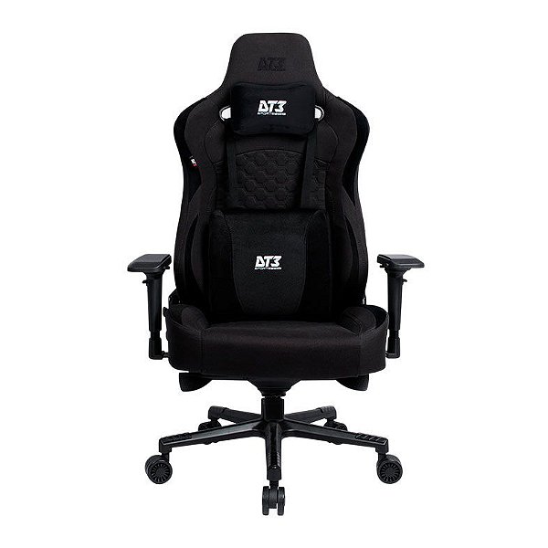 Cadeira Gamer Ergonômica DT3 Rhino Fabric, Reclinável, Apoio de Braço 4D, Cool Black - 13292-7