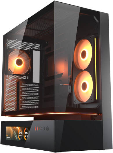 Gabinete Gamer Cougar CFV235 Vision ATX Mid-Tower, Vidro Temperado, Preto - 382DA40.0003