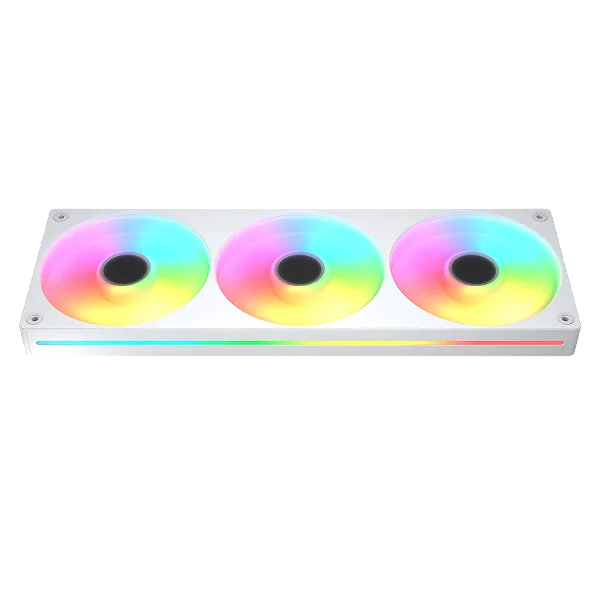 Kit Fan COUGAR Unity 360 - Single-Frame - PWM Control - ARGB Side Strips - Streamlined Cable Design, 360/Reverse/White - Unity360-RB ARGB