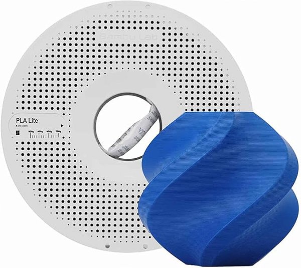 Filamento Bambu Lab para Impressora 3D PLA LITE - Azul - Com carretel reutilizável - 1,75mm - 1kg