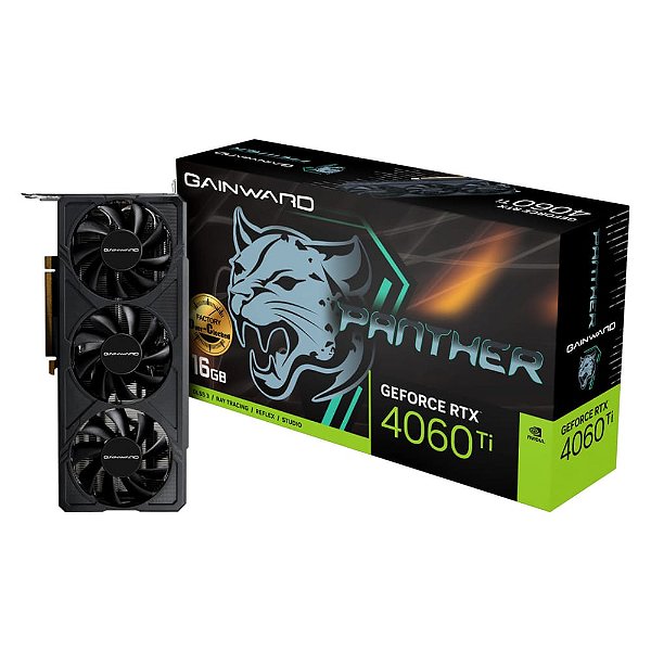 GeForce RTX 4060 Ti 16GB GDDR6 128bit - Panther Series - Gainward - NE6406T019T1-1061Z **** SEMI NOVA ****