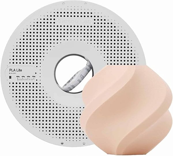 Filamento Bambu Lab para Impressora 3D PLA LITE - Matte Beige - Com carretel reutilizável - 1,75mm - 1kg