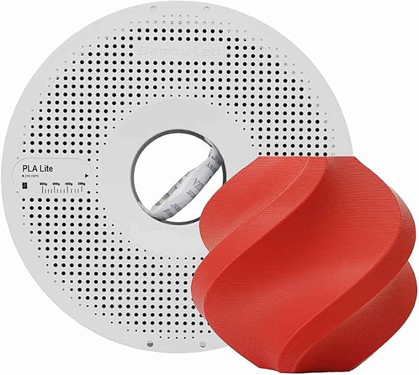 Filamento Bambu Lab para Impressora 3D PLA LITE - Red - Com carretel reutilizável - 1,75mm - 1kg