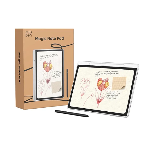 Tablet Digital Xp-Pen Magic Note Pad 11'' Full Hd Display Branco E Prata Medio Wifi / Usb-C - MNP1095