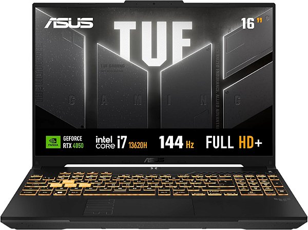Notebook ASUS TUF Gaming F16 Intel Core i7, RTX 4050, 16 GB, 512 GB SSD, W11 Home,16.0'' FHD, Mecha Gray - FX607VU-RL007W