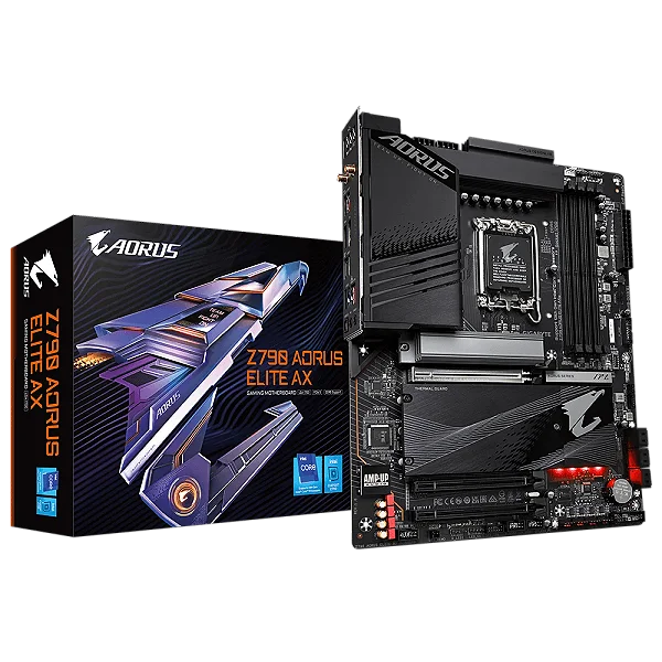 Placa Mãe Gigabyte Z790 Aorus Elite AX, Chipset Z790, WIFI, Intel LGA 1700, ATX, DDR5, 9MZ79AELX-00-10 - **** OPEN BOX ****
