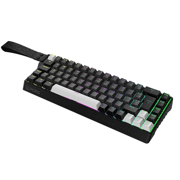 Teclado PCYES Magnético Gamma Black Vulcan RGB 8000Hz Rapid Trigger PMGMBV - 317930