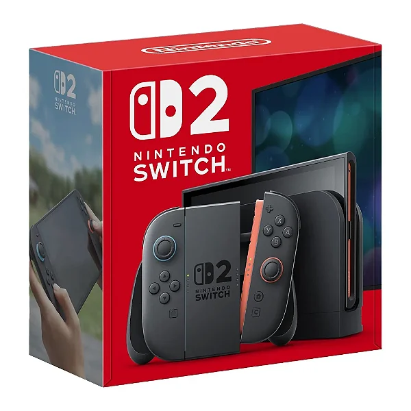 Console Nintendo Switch 2, 256GB, Preto, Azul e Vermelho - LN48WFM3D