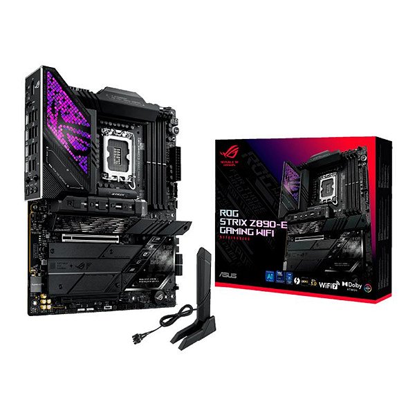 Placa Mae Asus ROG Strix Z890-E Gaming WiFi, DDR5, LGA1851, ATX, Chipset Intel Z890 - ROG-STRIX-Z890-E-GAMING-WIFI-II