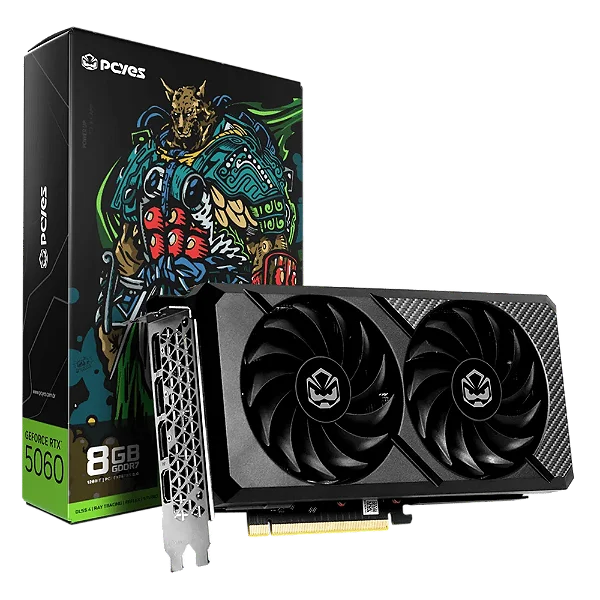 Placa De Video RTX 5060 PCyes 8GB Gddr7 - PvRTX5060b2f128