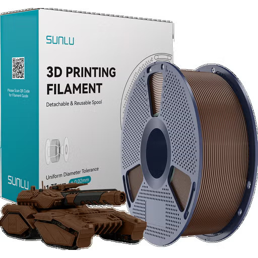 DUPLICADO - Filamento Sunlu PLA Coffe Brown - MWYMGVCDL