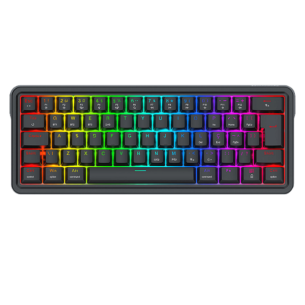 Teclado Mecânico Gamer Redragon Draconic V2 Pro RGB Preto 60% ABNT2 Switch Redragon RPC - K730RGB-PRO