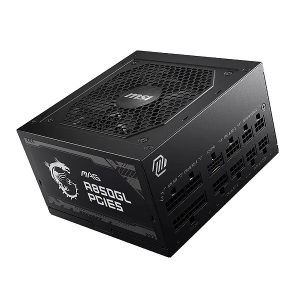 Fonte Msi Mag A850gl PCie5 850w 80 Plus Gold Modular Pfc Ativo Preto - YNZNQC4ZM