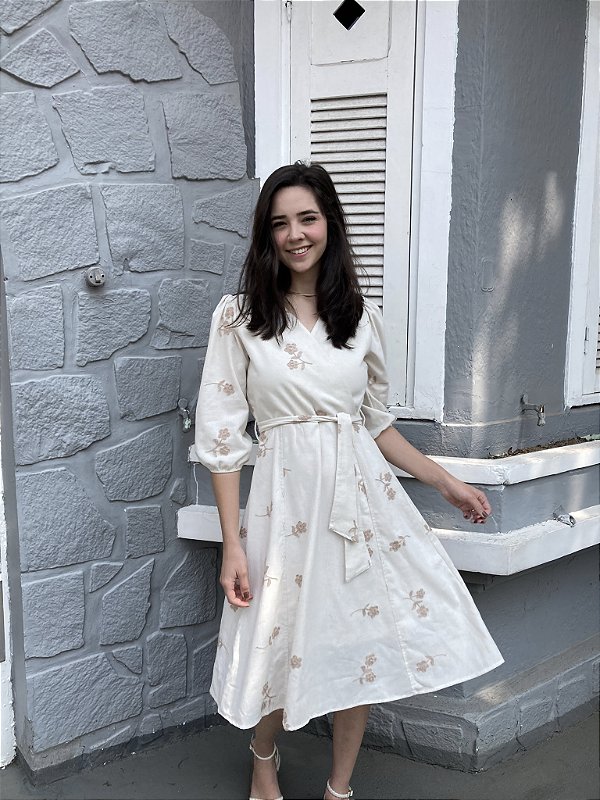 Vestido Elisa Bege