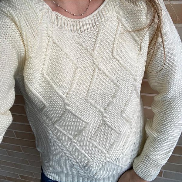 BLUSA TRICOT PAOLLA OFF WHITE