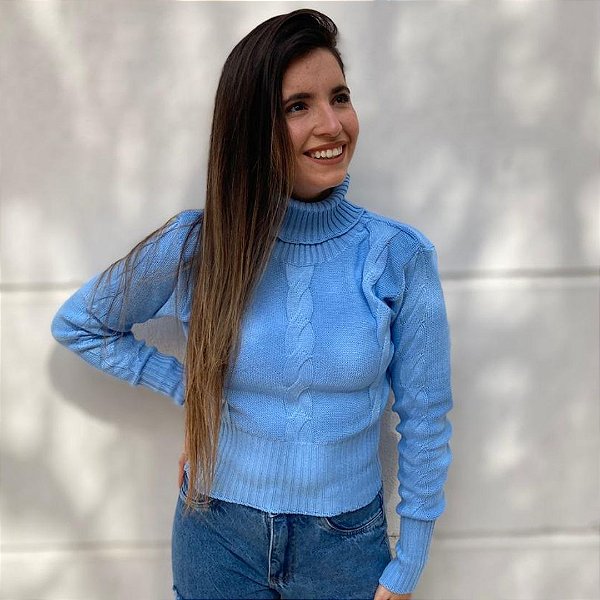 BLUSA TRICOT CANDY (APENAS AZUL)
