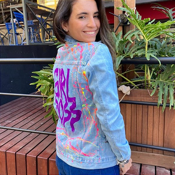 JAQUETA JEANS PERSONALIZADA GIRL BOSS