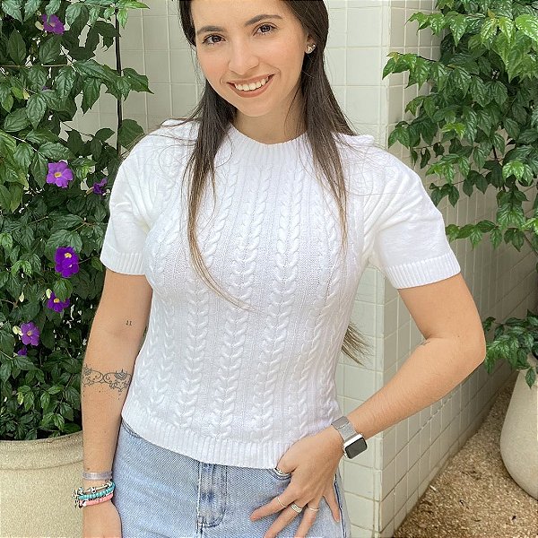 BLUSA BÁRBARA II (APENAS VERDE E BRANCO)
