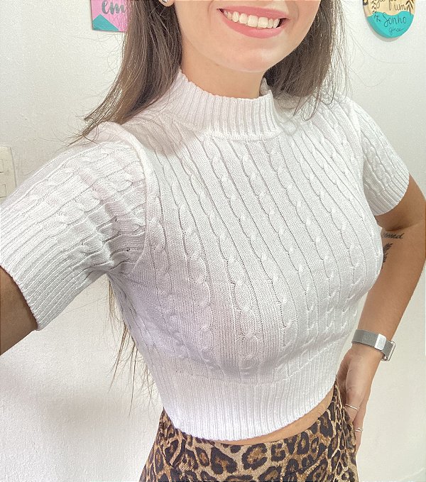 CROPPED MILA - APENAS BRANCO