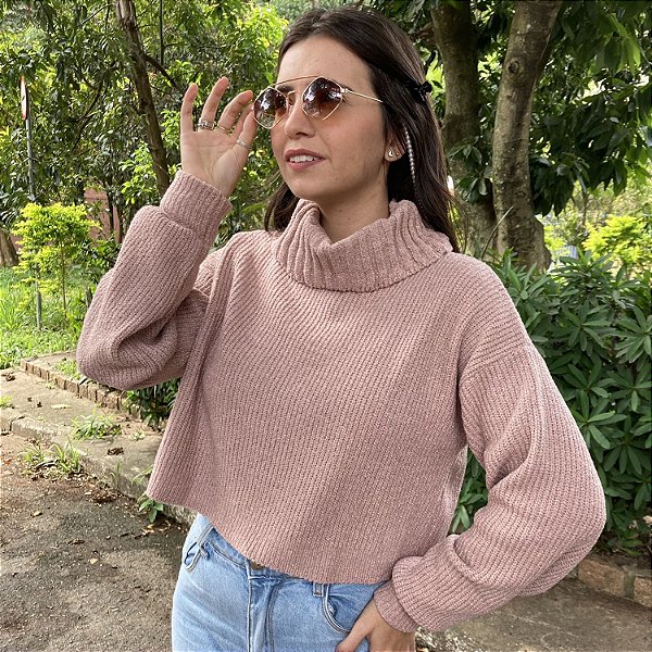 BLUSA MOUSSE CROPPED (ROSE)