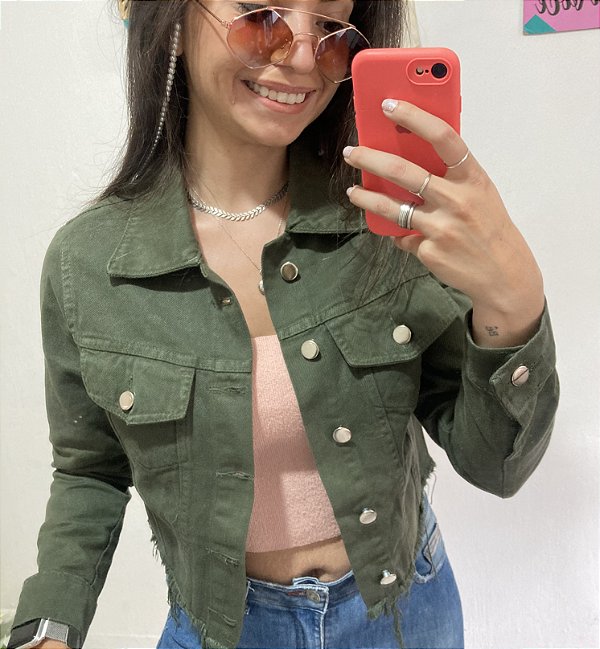 JAQUETA JÚLIA VERDE MILITAR