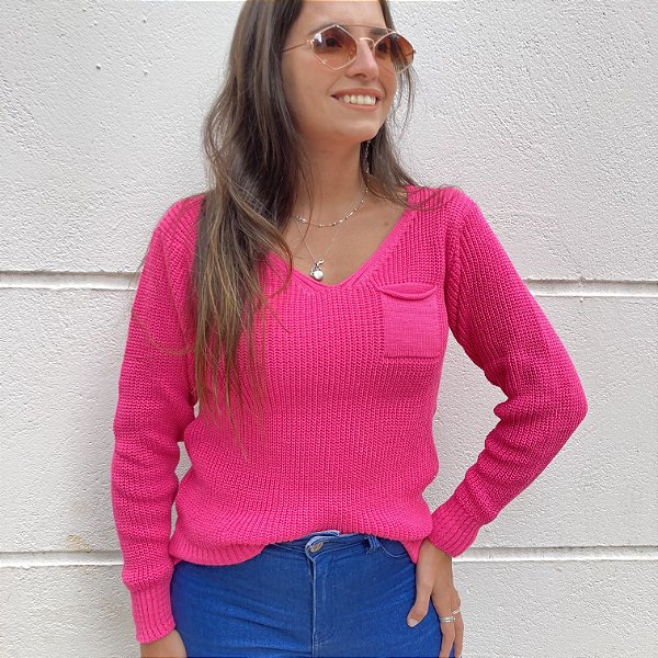 BLUSA TRICOT GABI PINK NEON