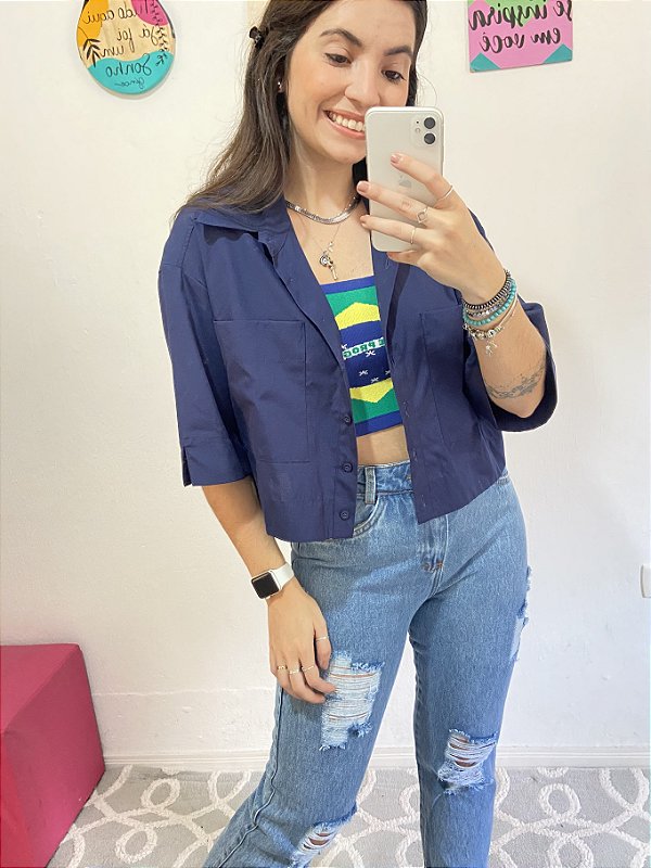 CAMISA CROPPED FASHIONISTA