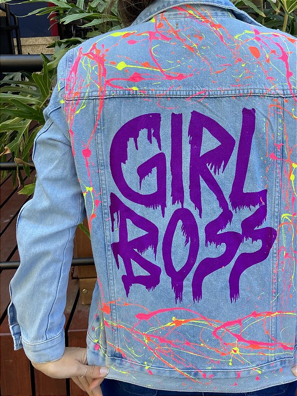 JAQUETA JEANS PERSONALIZADA GIRL BOSS