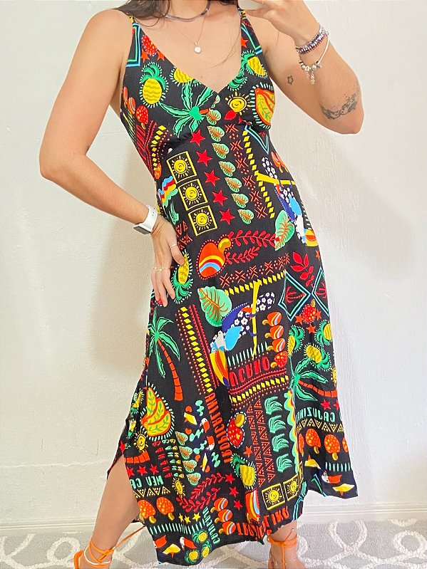 VESTIDO ALCINHA FESTA DOS TUCANOS