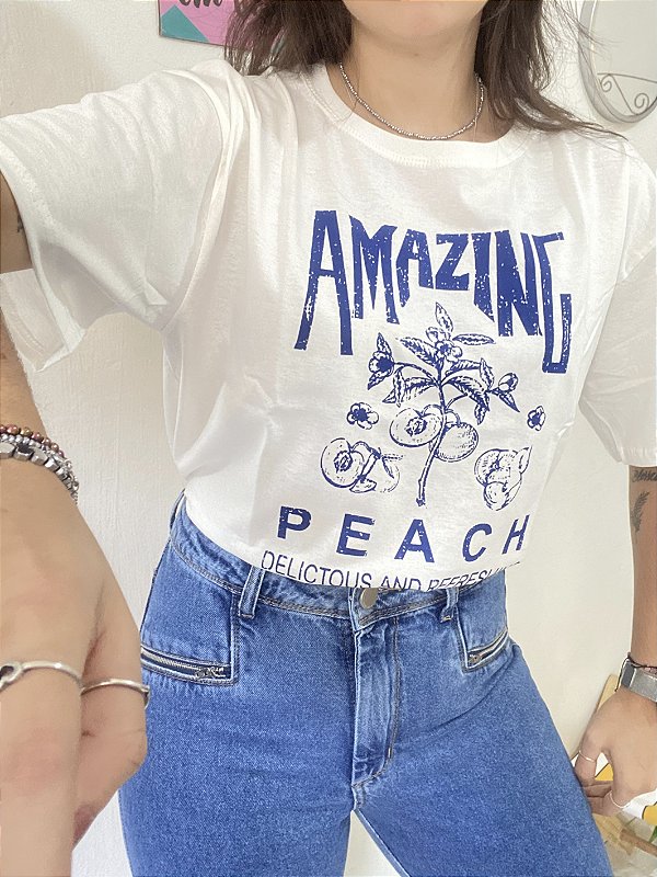 T-Shirt algodão Amazing Peach
