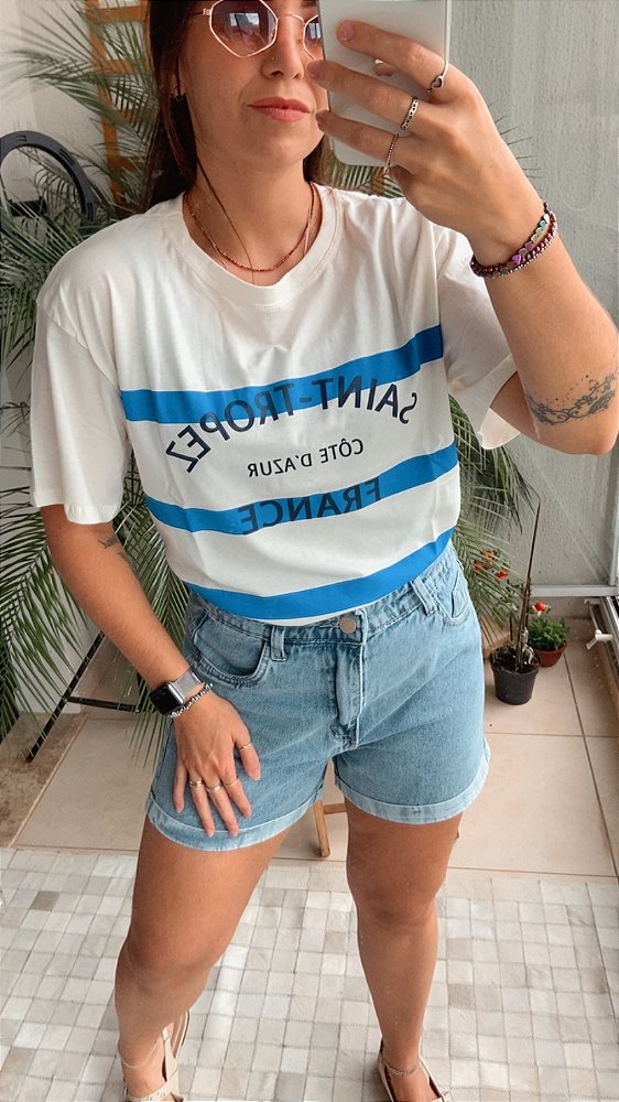 T-SHIRT ALGODÃO SAINT TROPEZ