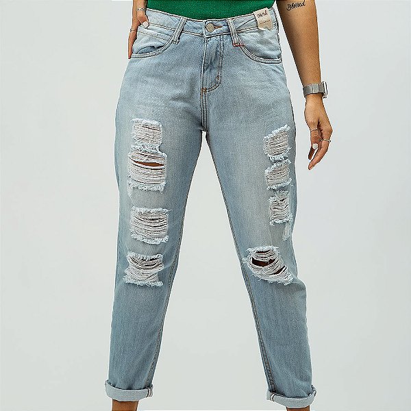 CALÇA JEANS - CLARO
