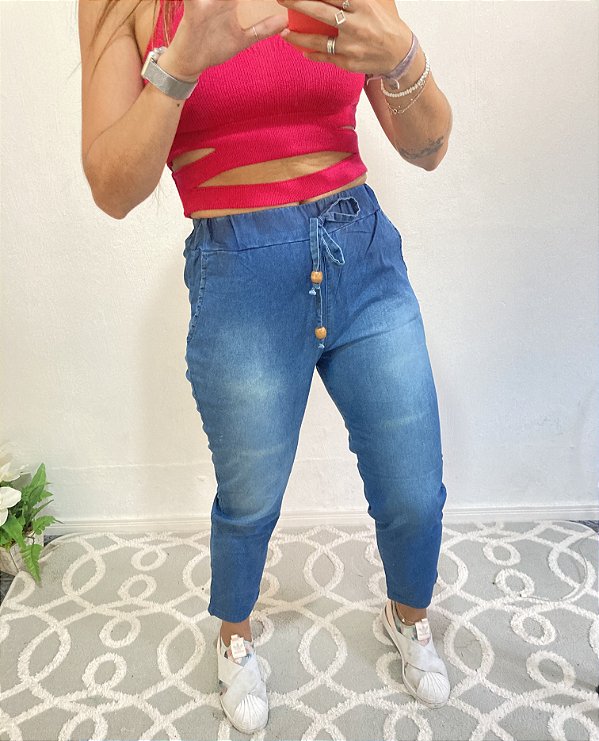 CALÇA JOGGER - JEANS (APENAS 38)