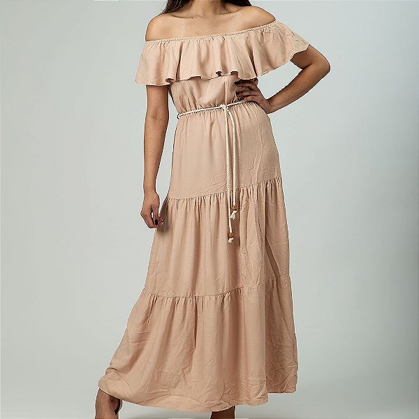 VESTIDO LONGO CIGANINHA (APENAS ROSE P)