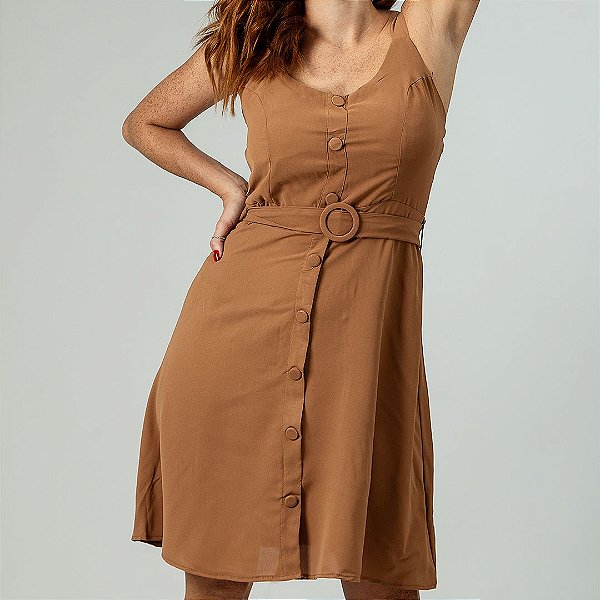VESTIDO BONECA BOTÕES (VESTE 36 A 40)