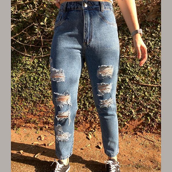 CALÇA JEANS DESTROYED (APENAS 36)