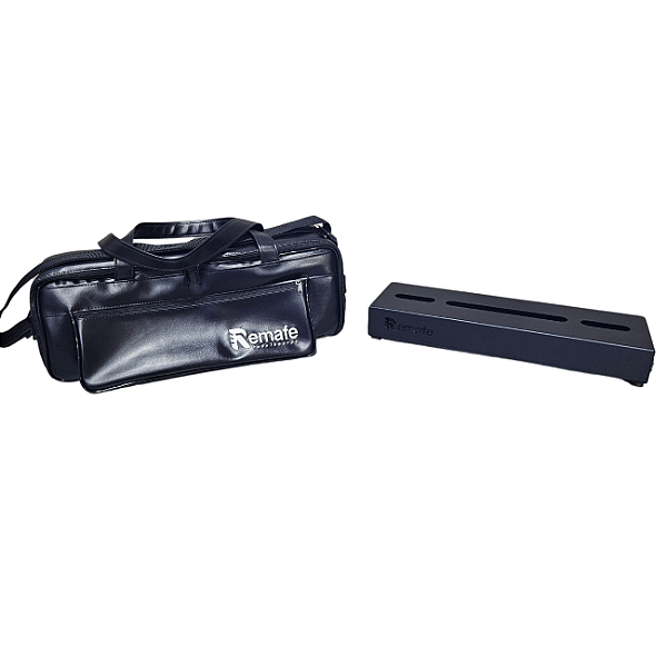 Pedalboard 15x45cm com elétrica + Softbag Premium