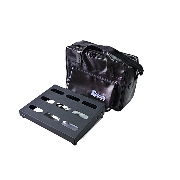 Pedalboard 30X40cm com elétrica + Softbag Premium Marrom